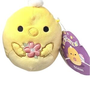 NWT‎ Squishmallows Triston Chick Plush 6 Inch Easter Flower Soft Toy 2023